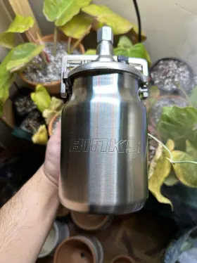 80-511 Binks - 1 Quart Pressure Assist Cup New In Box