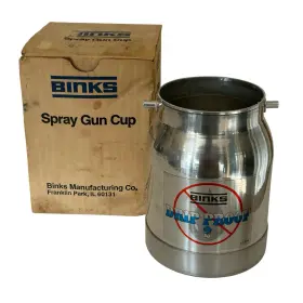 81-358 Binks 1 Quart Drip Proof 2 Spray Gun Cup New In Box
