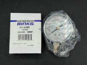 Binks 83-1355 2 1/2 Inch 0-100 Psi Regulator Gauge