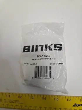 83-1823 Binks Brass Dm Nipple 1/2