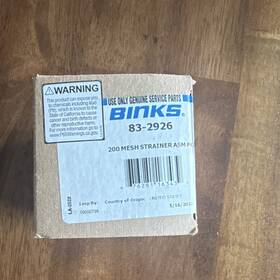 Binks 83-2926 200 Mesh Metal Strainer Asm Model 1 Item