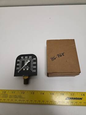 Binks 86-768 Vintage Pressure Gauge 0-200 Psi No Housing New