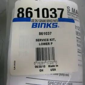 861037 Binks Inifnitiy Finishing Lower Pump Service Kit