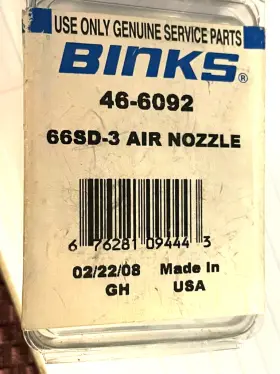46-6082 Binks Adhesive Aircap 66sd-3 Nib Save