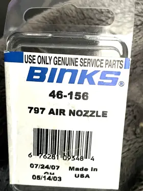 46-156 Binks Distressing Nozzle 797 2100 Gun Rare Nib