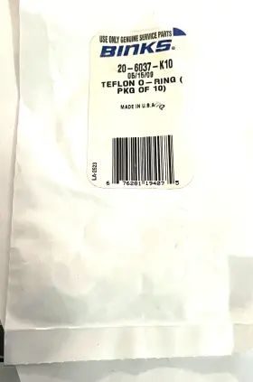 20-6037-k10 Binks Devilbiss Teflon O-ring Pk Of Ten