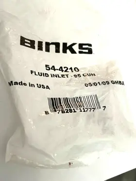 54-4210 Binks Devilbiss Model 95 Spray Gun Fluid Inlet Nib
