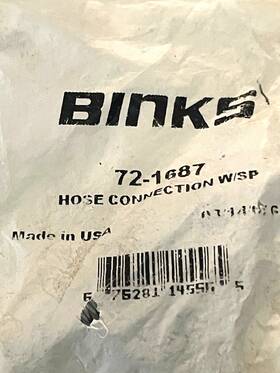Binks Devilbiss 72-1687 Hose Fitting Swivel 71-227 1/4ftft F Nps X .350 O.d. New
