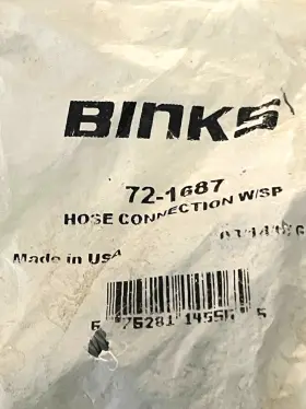 72-1687 Binks Devilbiss Hose Fitting Swivel 71-227 1/4ftft F Nps X .350 O.d. New