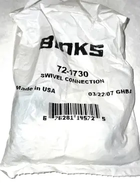 72-1730 Binks Devilbiss Finishing Brands Hose Fitting Swivel 3/16 Inch I.d. X 5/16 O.d. 71-209 72-1730 Binks Devilbiss Finishing Brands Hose Fitting Swivel 3/16 Inch I.d. X 5/16 O.d. 71-209