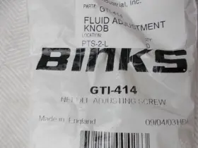Gt1-414 Binks Fluid Adjustment Knob Spray Gun