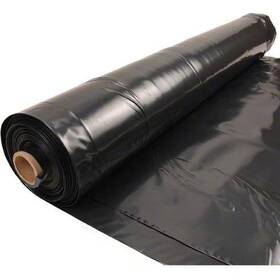 Black 6 Mill Plastic B620100 Sheeting 20x100 Ft Mil