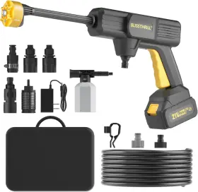 Bl25024 Blissthrill Cordless Pressure Washer Battery Operated 1100psi 2.4 Gpm Portable Black