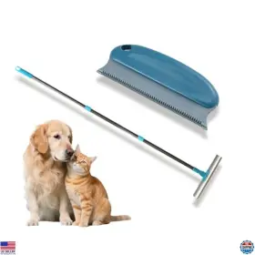 B0fld8nql5 Brand Dfq Ultimate Carpet Rake For Pet Hair - Y-shaped Tool With 54 Inch Handle And Mini Brush