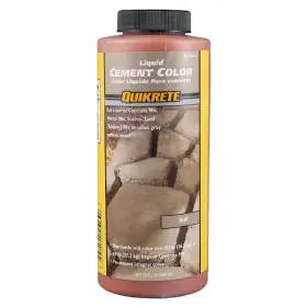 131702 Branded Cement Color Liquid Concrete Dye Buff 10oz Quikrete Mortar Stucco Additive Beige