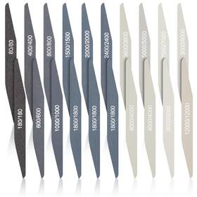 Branded 445026582568 Sanding Sticks 20 Pcs Double Angle Polishing Tools Assorted Grits For Model Craf