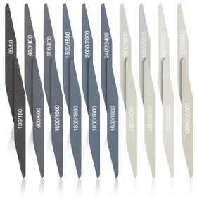 Branded 445026582568 Sanding Sticks 20 Pcs Double Angle Polishing Tools Assorted Grits For Model Craf