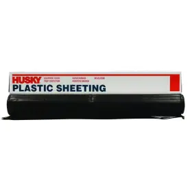 Cf0612-50b Branded 6 Mil Plastic Sheeting Roll Tarp Cover Extra Heavy Duty Paint 12 X 50 Black