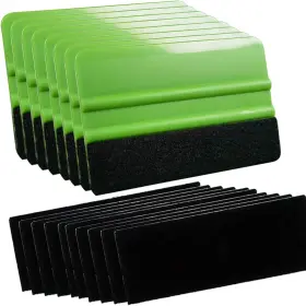 E1002-us Branded 8pcs Green Squeegee 4 Inch For Car Vinyl Film Wrapping Decal