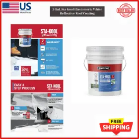 Sk-7705 Branded Gardner 5 Gal. Sta-kool Elastomeric White Reflective Roof Coating