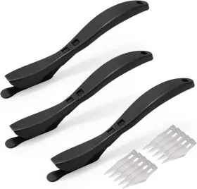 Wn002t3b Branded Wrapping Paper Cutter 3pcs Gift Wrap Concealed Blade Black