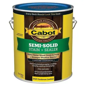 140.0017437.007 Cabot Stain Cordovan Brown Semisolid Flat 1gal