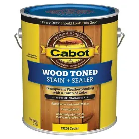 140.0019202.007 Cabot Exterior Stain Cedar Toned Flat 1 Gal