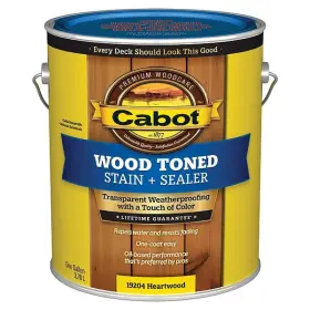 140.0019204.007 Cabot Exterior Stain Heartwood Toned Flat 1gal
