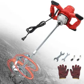 Gyjbj0923 Calchele Cement Mixer 110v Handheld Mud With 6 Speed 2100w Electric Concrete M