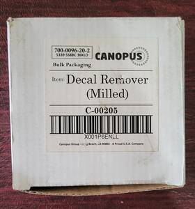 Canopus C-00205 4 Inch Decal Remover Milled