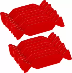 A316h02 Cartints 18piece Squeegee Felt Tape Red Microfiber Felts For 18pcs