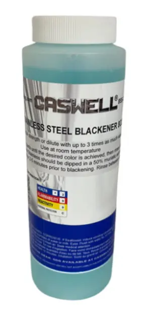 Ssb3708 Caswell Stainless Steel Blackener 370 An Acidic Liquid Concetrate 8 Oz