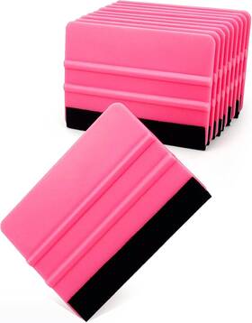 Ccyanzi 767012911617 4inch Vinyl Squeegee Tool Window Film Decal Scraper Pink