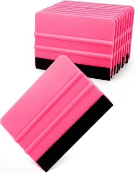 Ccyanzi 767012911617 4inch Vinyl Squeegee Tool Window Film Decal Scraper Pink