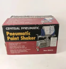 00422 Central Pneumatic Paint Shaker Machine Air Quart Gallon Mixer 1/4 Inch Npt