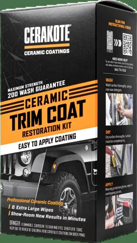 Cerakote 445057966993 Ceramic Trim Coat Plastic Restorer - Maximum Strength Lasts 200 Washes