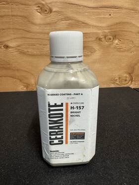 Cerakote H-157 Bright Nickel Oven Cure Coating Liquid 16 Fl. Oz