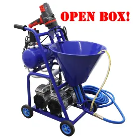033187-ob Chongyttuo Open Box Polyurethane Foam Spraying Machine 50l Hopper 220v Putty Dust Sprayer
