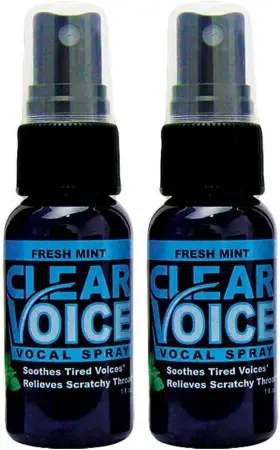 Clear Voice 705353998942 Oral Throat Spray Singing Ease Clarity Soothing Dampener Moisturizer