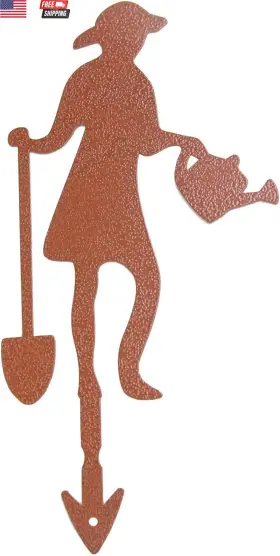 Co Ltd 445050898864 Decorate Plantpot - Powder Paint Coating Steel Brown -flower Garden Stake-ga