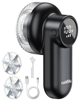 Coldsky B0cj5drr84 Rechargeable Fabric Shaver Lint Remover With Digital Display Sweater D