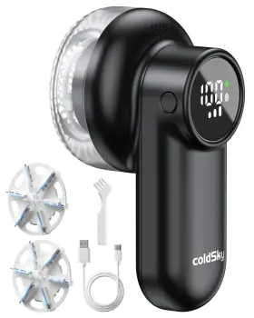 B0cj5drr84 Coldsky Rechargeable Fabric Shaver Lint Remover With Digital Display Sweater D