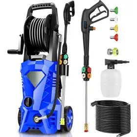 Hu40008 Commowner Electric Pressure Washer 5000 Psi 2.8 Gpm High Power With 4 Blue