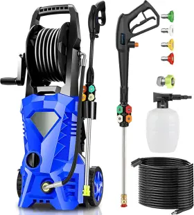 Hu400089 Commowner Electric Pressure Washer 5000 Psi 2.8 Gpm High Power With 4 Blue