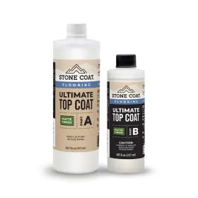 Countertops 705353901416 2 Pieces Ultimate Top Coat Epoxy Adhesive Kit 24 Oz Resin Glue Clear Coating Sea