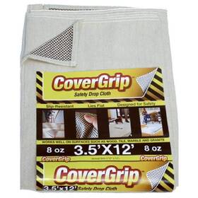 Covergrip B006ocxt4w 8 Oz Canvas Safety Drop Cloth 3.5ft X 12ft - Durable And Non-slip
