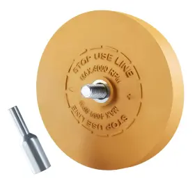 Hj444 Cowboybob Decal Remover Eraser Wheel Rubber 1 Pack Solid Yellow