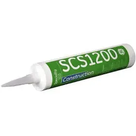 Scs1203 Cr Laurence Black Ge 1200 Series Construction Silicone Sealant - 24 Tubes Case