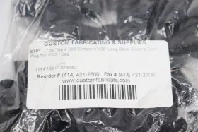 Stp1 Custom Fabricating & Supplies 100-pk Epdm Tapered Plugs Black .750 Inch Top X .562 Bottom 1.00 Long