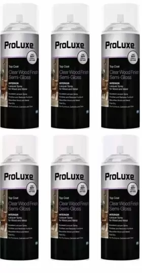 Plx011s Deft 01113 Proluxe Plx011s/54 Semi-gloss 12.25 Oz Clear Wood Finish Aerosol - Pack Of 6